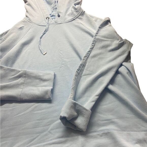 Kim Rogers ice blue size XXL super soft hoodie seams on sleeves perfect - Picture 2 of 2